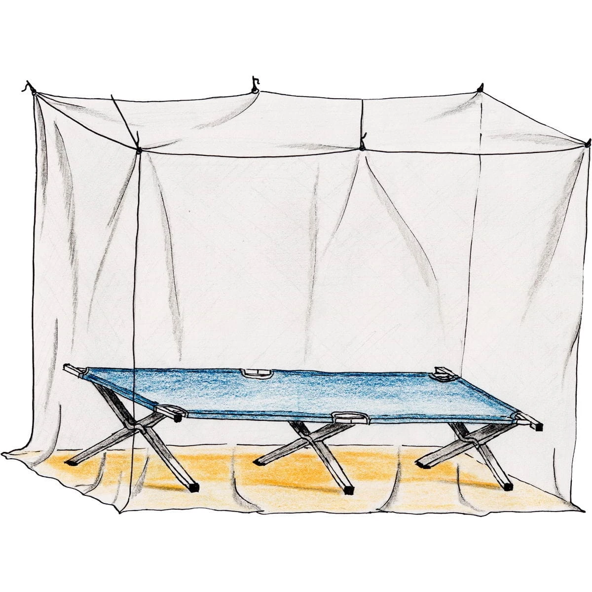 Basic Nature Moskitonetz Klassik Solo 225 3 Basic Nature Moskitonetz Klassik Solo 225