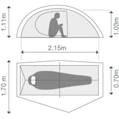 EXPED Mira I HL - Leichtes 1-Personen-Zelt -Zeltzubehör Verkaufsladen exped mira i hl leichtes 1 personen zelt ep 7640445457149 0