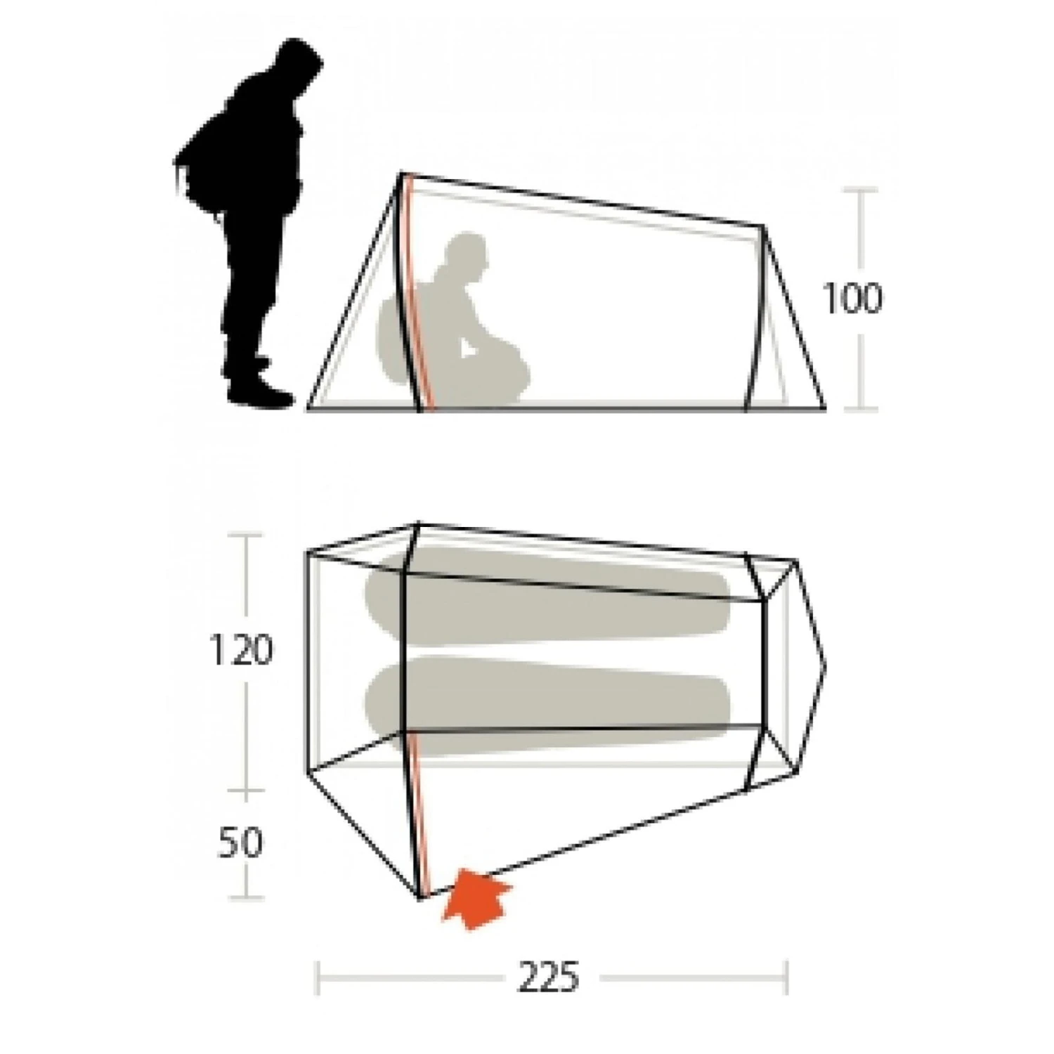 Ferrino Lightent 2 Pro - 2 Personen Zelt 4 Ferrino Lightent 2 Pro - 2 Personen Zelt – Bild 2