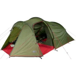 HIGH PEAK Goshawk 4 - Vier-Personen-Tunnel-Zelt -Zeltzubehör Verkaufsladen high peak goshawk 4 vier personen tunnel zelt pesto red hip 10307 11