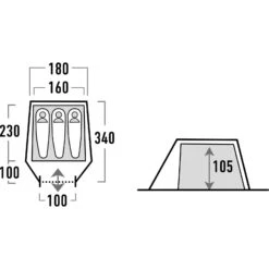 HIGH PEAK Kite 3 LW - Tunnel-Zelt 9 HIGH PEAK Kite 3 LW - Tunnel-Zelt -Zeltzubehör Verkaufsladen high peak kite 3 tunnel zelt pesto red hip 10344 2