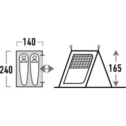 HIGH PEAK Tour 2.0 Inner - Innenzelt 7 HIGH PEAK Tour 2.0 Inner - Innenzelt -Zeltzubehör Verkaufsladen high peak tour 2 0 inner innenzelt hip 14168 1