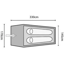 HIGHLANDER Blackthorn 2 - Tunnelzelt -Zeltzubehör Verkaufsladen highlander blackthorn 2 tunnelzelt hmtc rl 160077 6