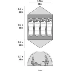MSR Elixir 4 - Vier-Personen-Zelt 14 MSR Elixir 4 - Vier-Personen-Zelt -Zeltzubehör Verkaufsladen msr elixir 4 vier personen zelt cd 10333 4