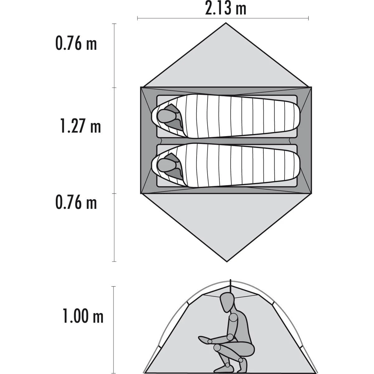 MSR Hubba Hubba NX - 2 Personen Zelt 10 MSR Hubba Hubba NX - 2 Personen Zelt – Bild 8