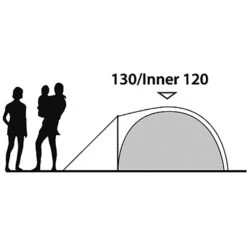 Outwell Cloud 3 - Drei-Personen-Zelt -Zeltzubehör Verkaufsladen outwell cloud 3 drei personen zelt green grey rl 150175 3