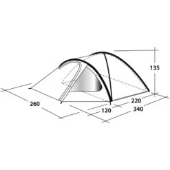 Outwell Cloud 4 - Vier-Personen-Zelt 13 Outwell Cloud 4 - Vier-Personen-Zelt -Zeltzubehör Verkaufsladen outwell cloud 4 vier personen zelt green grey rl 150176 1