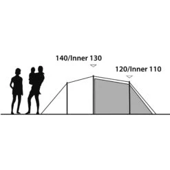 Outwell Earth 4 - Vier-Personen-Tunnel-Zelt -Zeltzubehör Verkaufsladen outwell earth 4 vier personen tunnel zelt green grey rl 150172 2