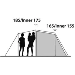 Outwell Earth 5 - Fünf-Personen-Tunnel-Zelt 15 Outwell Earth 5 - Fünf-Personen-Tunnel-Zelt -Zeltzubehör Verkaufsladen outwell earth 5 fuenf personen tunnel zelt green grey rl 150173 2
