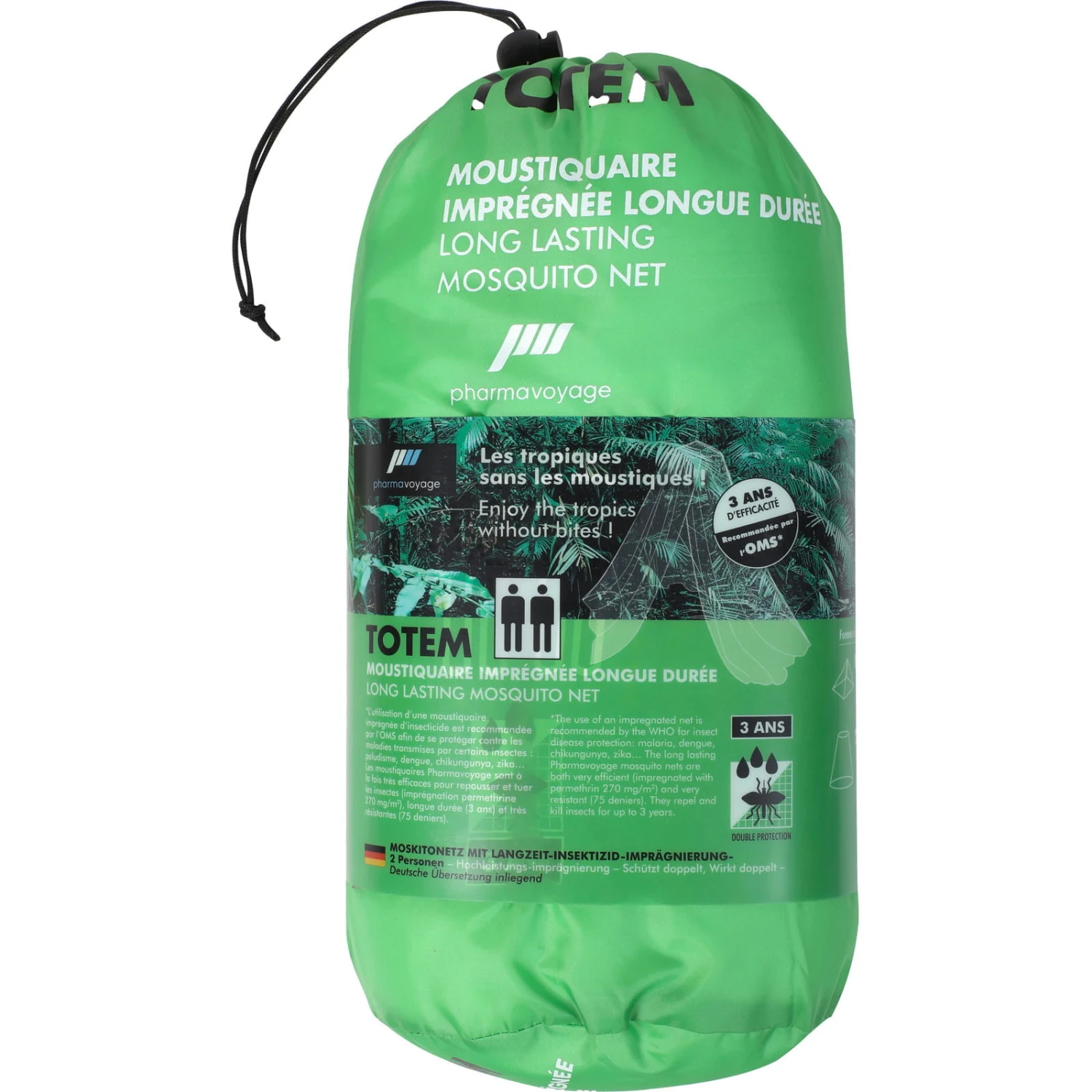 Pharmavoyage Moskitonetz Totem - Imprägnierter Mückenschutz 4 Pharmavoyage Moskitonetz Totem - Imprägnierter Mückenschutz – Bild 2