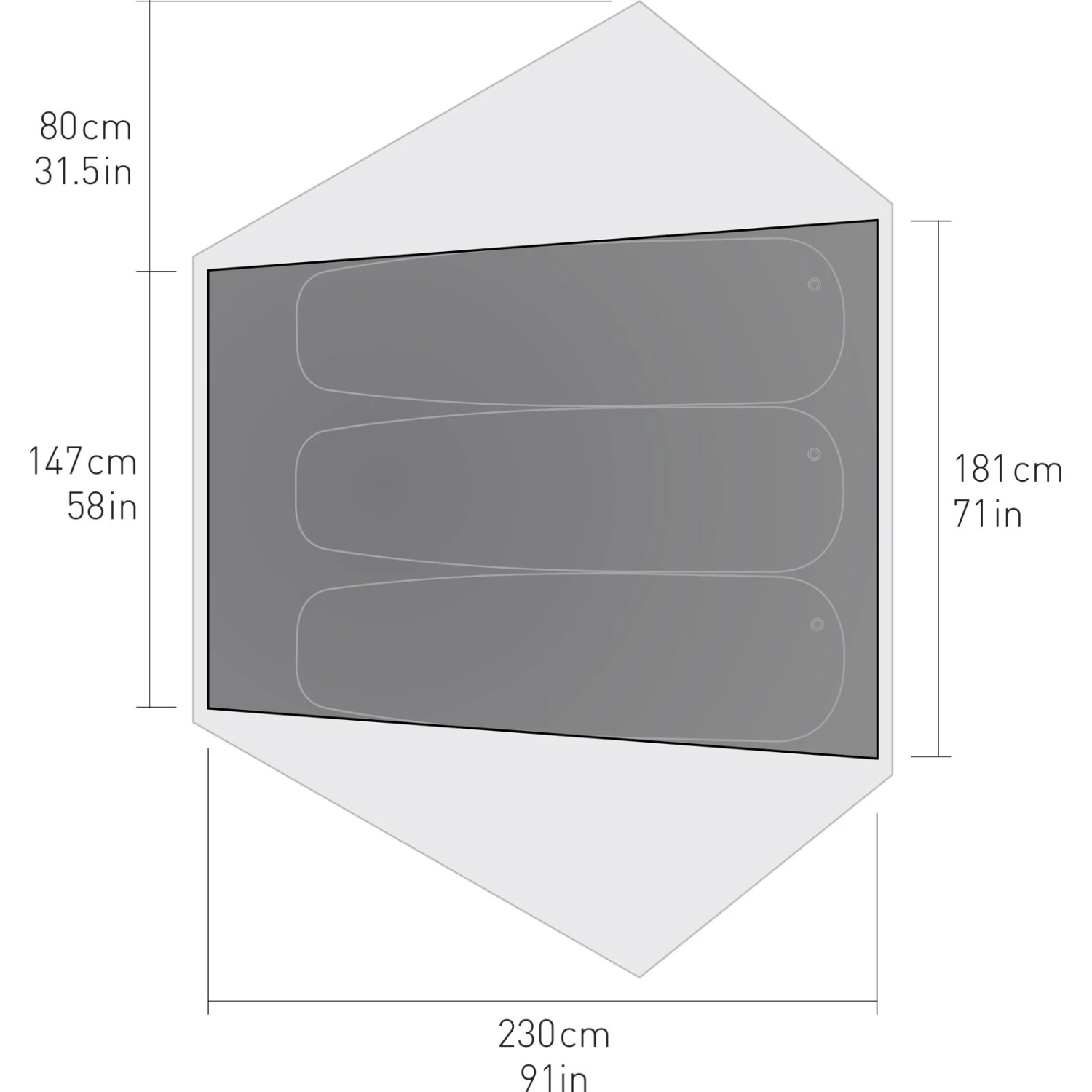 Sea To Summit Telos TR3 - 3 Personen Zelt 5 Sea To Summit Telos TR3 - 3 Personen Zelt – Bild 3