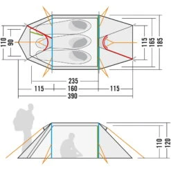 Tatonka Arctis 3.235 PU - Drei-Personen-Zelt -Zeltzubehör Verkaufsladen tatonka arctis 3 235 pu drei personen zelt tat 2453 208 6