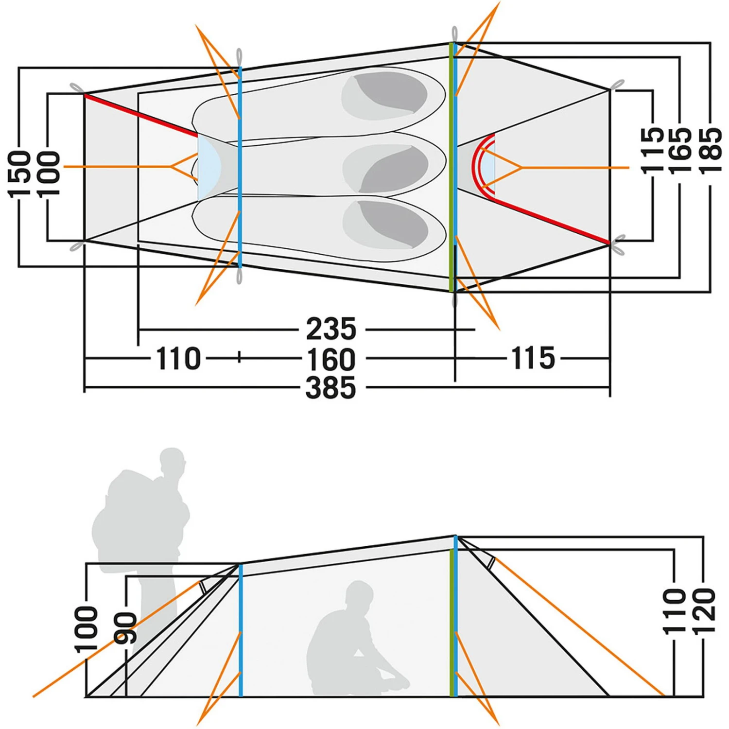 Tatonka Gargia 3 - Drei-Personen-Zelt 5 Tatonka Gargia 3 - Drei-Personen-Zelt – Bild 3