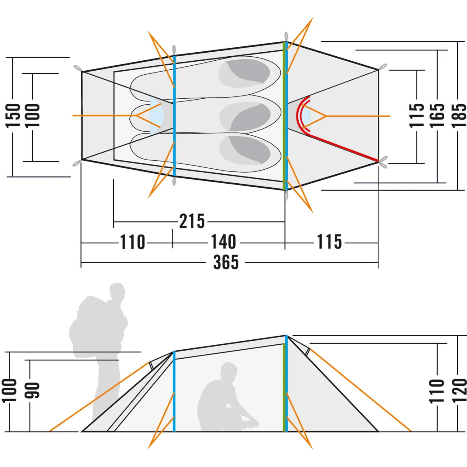 Tatonka Narvik 3 - Drei-Personen-Zelt 5 Tatonka Narvik 3 - Drei-Personen-Zelt – Bild 3