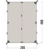 Tatonka 4 TC - Tarp -Zeltzubehör Verkaufsladen tatonka tarp 4 tc sand beige 2463 208 2