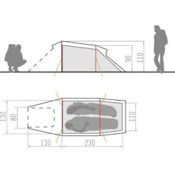 VAUDE Arco 2P - Zwei-Personen-Tunnelzelt -Zeltzubehör Verkaufsladen vaude arco 2p zwei personen tunnelzelt 11496 4590 9