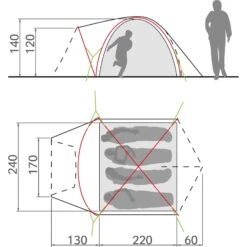 VAUDE Campo Grande XT 4P - Vier-Personen-Zelt -Zeltzubehör Verkaufsladen vaude campo grande xt 4p vier personen zelt vau 14227 1700 7