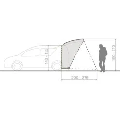 VAUDE Drive Trunk - Autovorzelt -Zeltzubehör Verkaufsladen vaude drive trunk autovorzelt linen vau 14455 7810 3