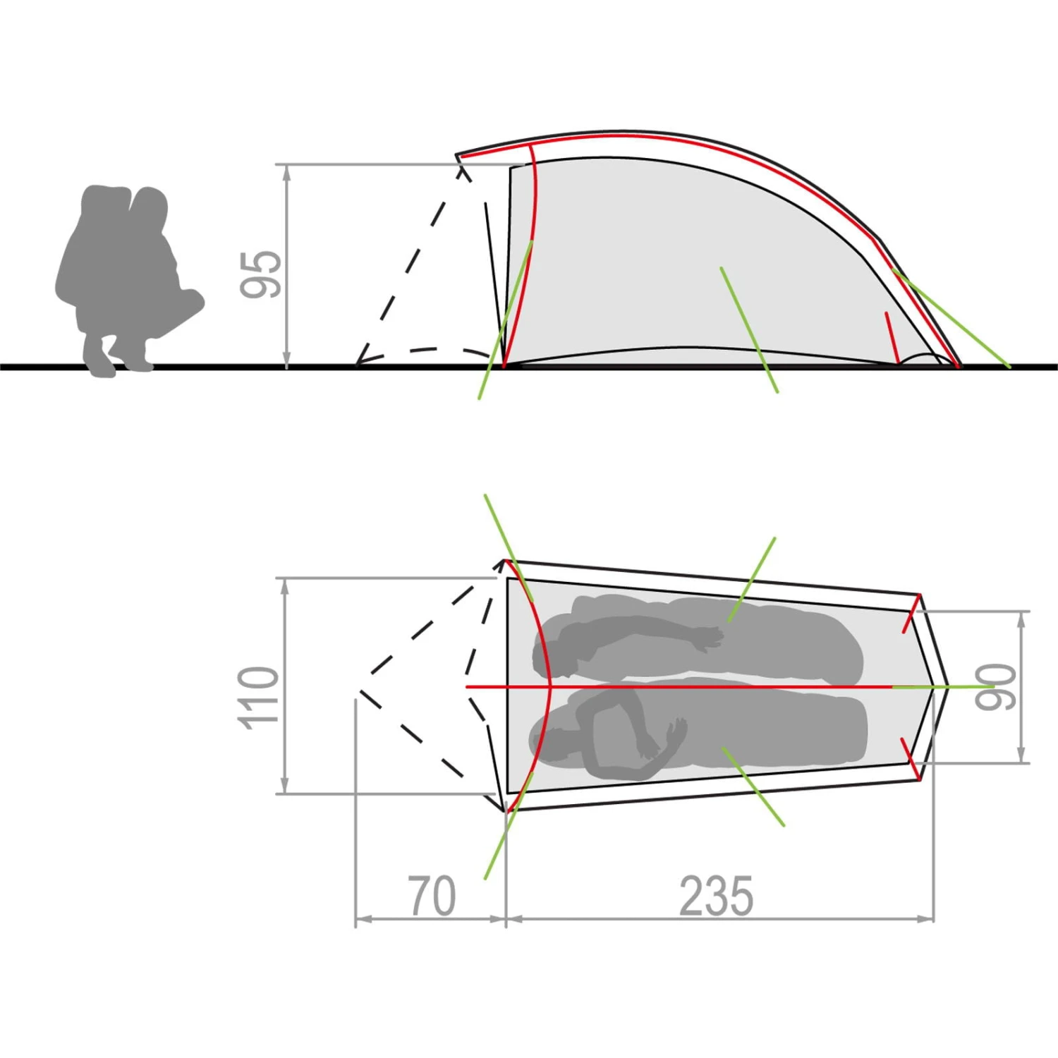 VAUDE Hogan SUL 1-2P - 3-Seasons Zelt 5 VAUDE Hogan SUL 1-2P - 3-Seasons Zelt – Bild 3