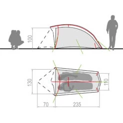 VAUDE Hogan SUL 2P - 3-Seasons Zelt -Zeltzubehör Verkaufsladen vaude hogan sul 2p 3 seasons zelt vau 12481 1820 2