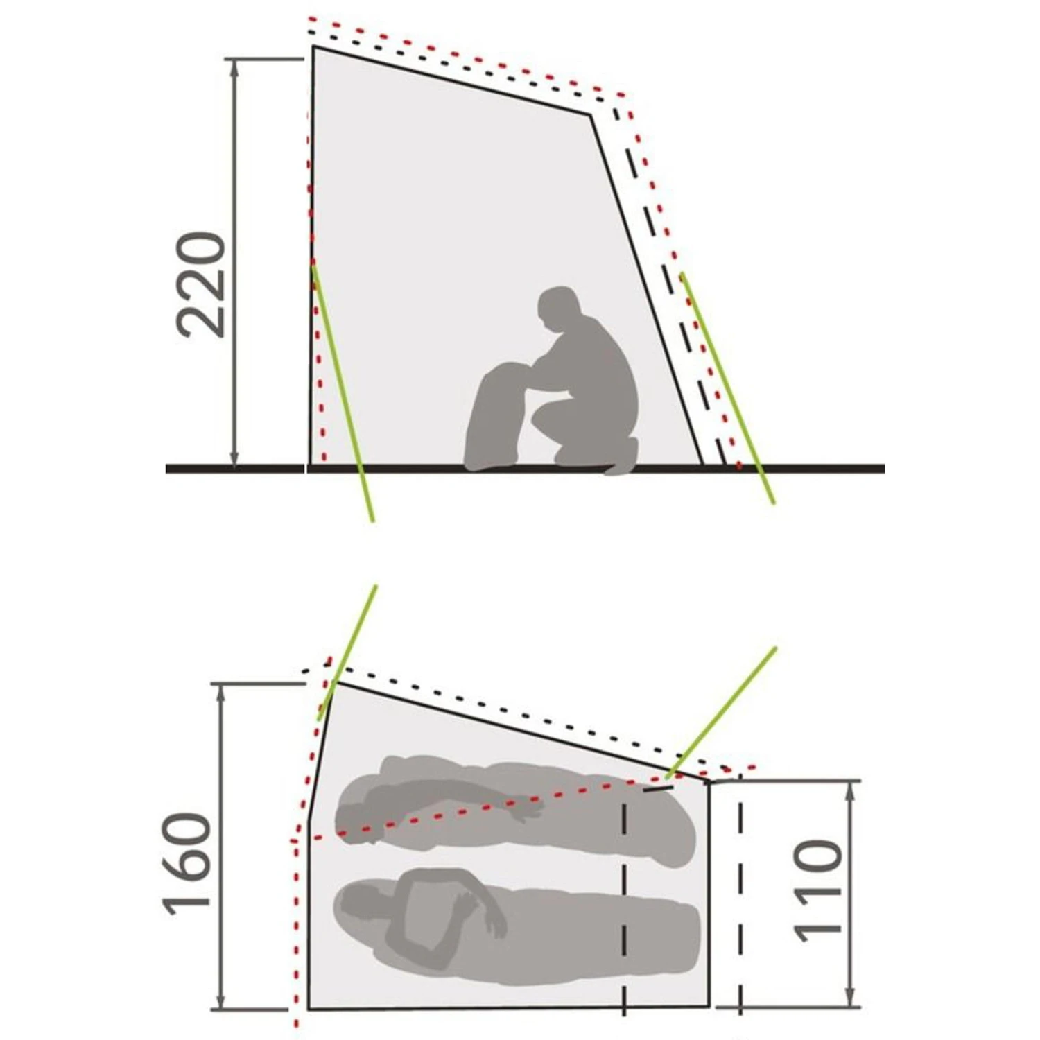VAUDE Innertent Drive Van - Innenzelt 3 VAUDE Innertent Drive Van - Innenzelt – Bild 2