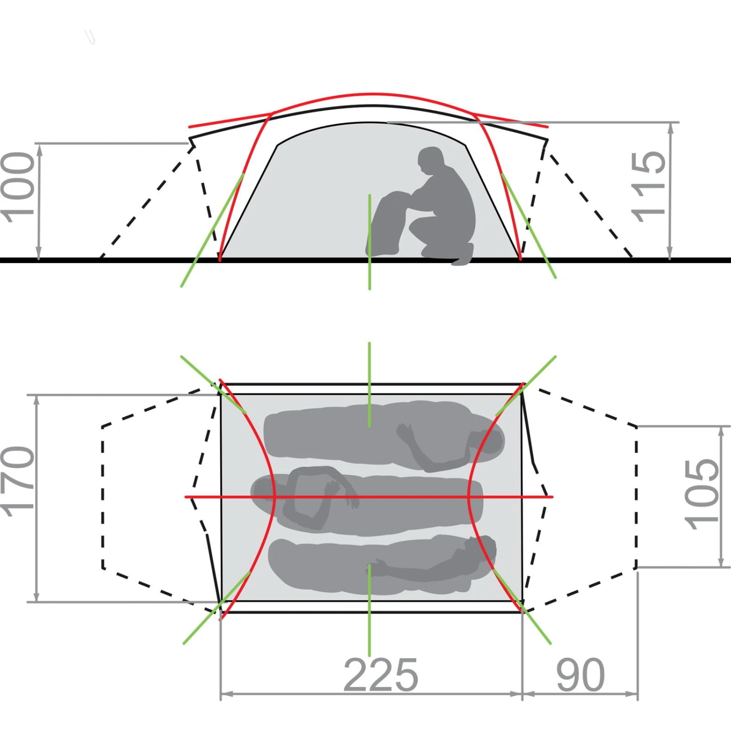 VAUDE Mark 3P - Winterzelt 4 VAUDE Mark 3P - Winterzelt – Bild 2