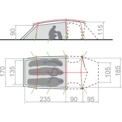 VAUDE Mark XT 3P - Expeditionszelt 7 VAUDE Mark XT 3P - Expeditionszelt -Zeltzubehör Verkaufsladen vaude mark xt 3p expeditionszelt green vau 14218 4000 2