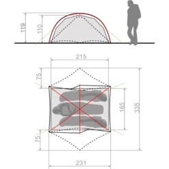 VAUDE Space Seamless 2-3P - Zelt -Zeltzubehör Verkaufsladen vaude space seamless 2 3p zelt cress green vau 14424 1820 3