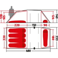 Wechsel Intrepid 5 Travel Line - 5-Personen-Zelt -Zeltzubehör Verkaufsladen wechsel intrepid 5 travel line personen zelt oak wec 231081 2