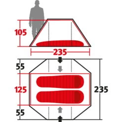 Wechsel Pioneer Zero-G - 2-Personen-Zelt -Zeltzubehör Verkaufsladen wechsel pioneer zero g 2 personen zelt green wec 231054 2